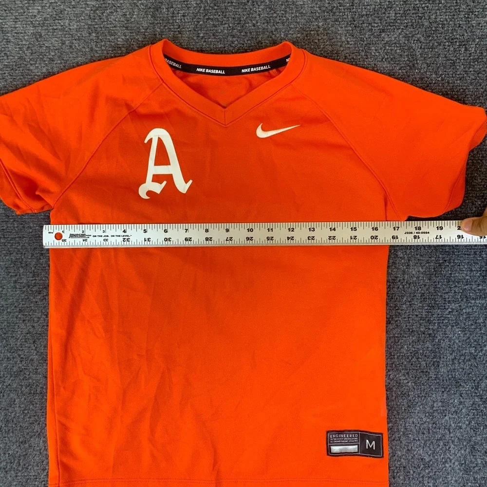Nike Stock Vapor Select2 Baseball Shirt Youth Medium Orange baseball